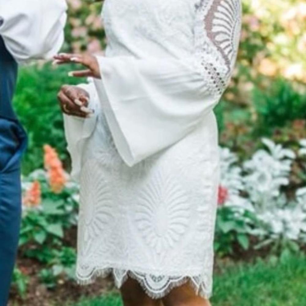 Elegant Guipure Lace Dress - Picture 6 of 8